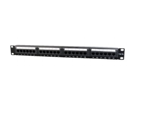 Gembird Patch Panel 24 Porty 1U 19'' Kat.5e, czarny NPP-C524CM-001 - 1380453 - zdjęcie